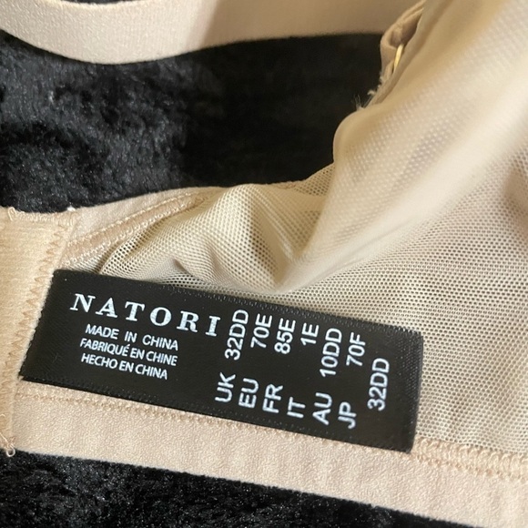 Natori 32DD BRA Tan Highlight Contour Winkle-free Pads Cafe Mesh Stretch 721267 - Picture 6 of 9